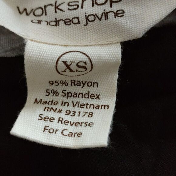 Workshop Andrea Jovine black and gray pull on skirt Sz XS - Picture 5 of 5